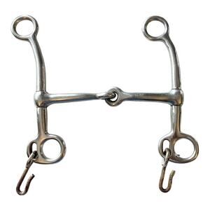 Tom Thumb Snaffle Bit 5.25" Mouth 6.5" Cheeks Horse Equine Tack Stainless Steel